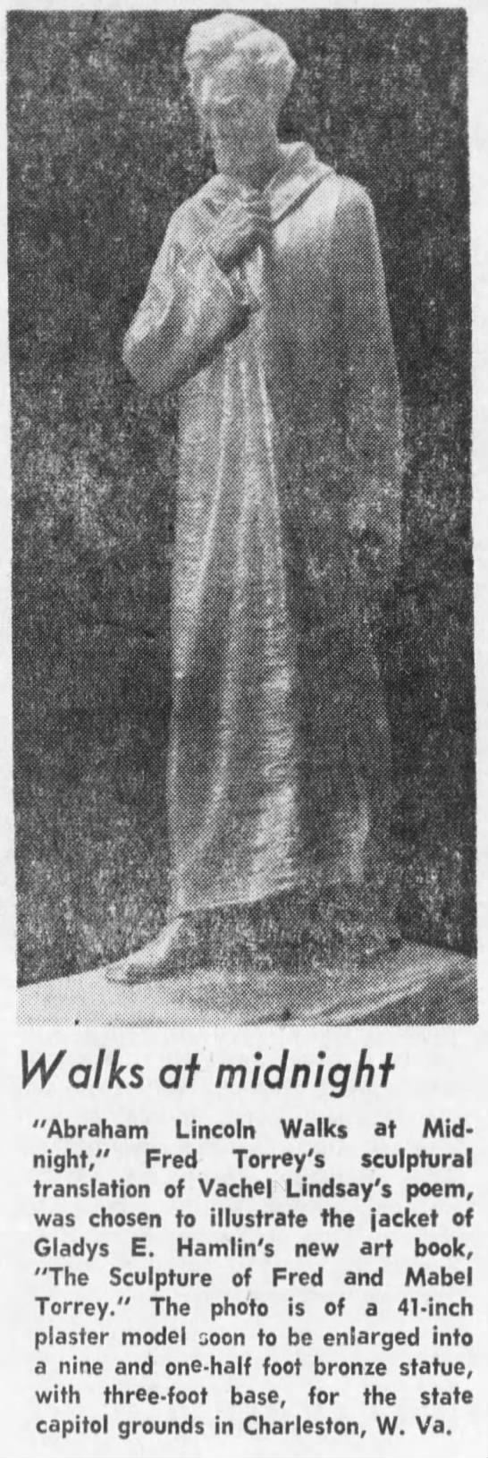 Abraham Lincoln walks at midnight